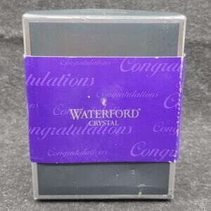 WATERFORD Crystal Wine Bottle Stoppers Set Of 2 Stars